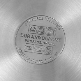 TRAITEUR EN ACIER INOXYDABLE 28CM AVEC COUVERCLE CATERING TT28TFI DE DURAND DUPONT