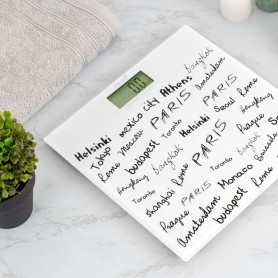 Pèse personne extra slim HWS50 blanc Harper