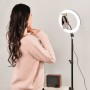 Selfie sur pied avec anneau lumineux et support téléphone RL10 Wi Light