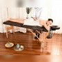 Table de massage pliante avec accessoires et housse TDM102 marron Yoghi