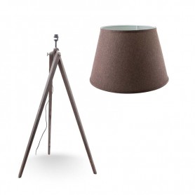 LAMPADAIRE MARRON 150CM MODÈLE DEEP TREPIED OLD WOOD MAC-ANDREWS