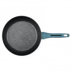POÊLE EN ALUMINIUM FORGÉ 28CM AVEC POIGNEE ERGONOMIQUE TFI BOREAL P28TFI DE KITCHENCOOK
