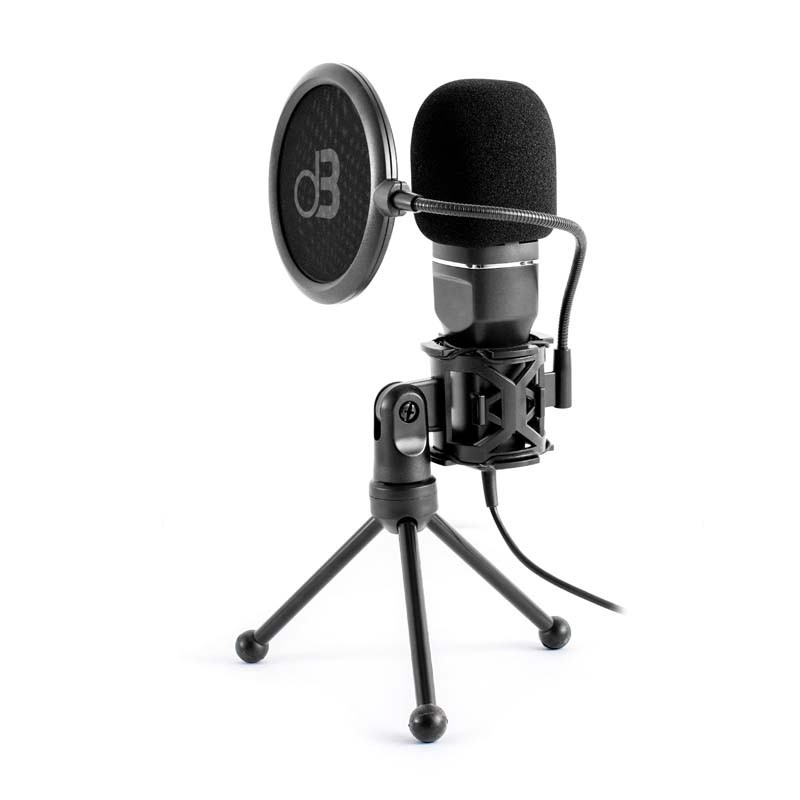 Microphone studio à condensateur avec directivité cardioïde MIC250