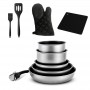 Batterie de cuisine 10 pcs aluminium anti adhésif TFI TITANE10 Kitchencook