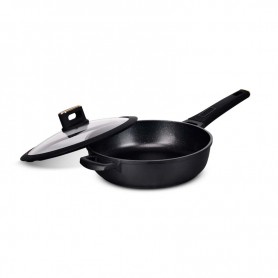 Sauteuse 24cm fonte d'aluminium anti adhésif TFI BRASS Kitchencook