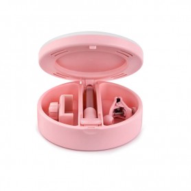 MIROIR SELFIE AVEC LED MRR1 PINK DE YOGHI