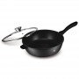 SAUTEUSE NOIRE FONTE D'ALUMINIUM 28CM AVEC COUVERCLE TFI DURAND DUPONT