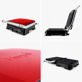 Grille viande avec thermostat réglable XGRILL Harper rouge