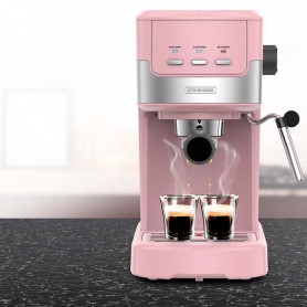 Machine à expresso moulu et dosette 20 bars COLORMOST Kitchencook rose