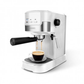 Machine à expresso moulu et dosette 20 bars COLORMOST Kitchencook blanc