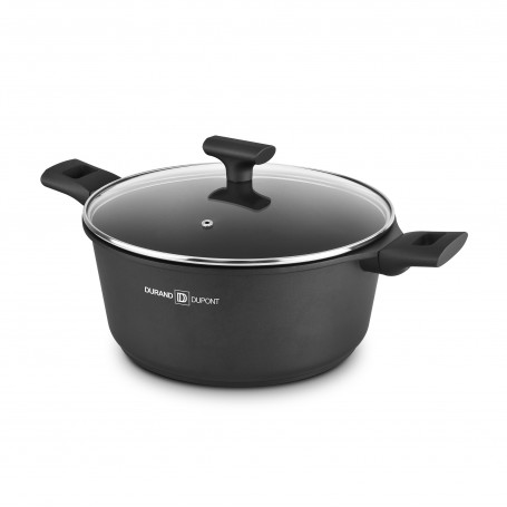 FAITOUT FONTE D'ALUMINIUM 28 CM AVECCOUVERCLE MODELE ARTIST FT28TFI