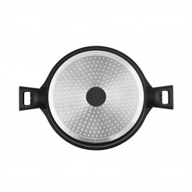 FAITOUT FONTE D'ALUMINIUM 28 CM AVECCOUVERCLE MODELE ARTIST FT28TFI