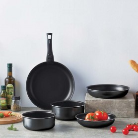 Batterie de cuisine aluminium anti adhésif 6PCS TFI DEEP6 KITCHENCOOK