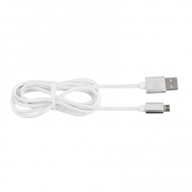 CÂBLE USBMICRO01 EN NYLON TRESSE 120 cm