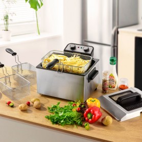 Friteuse Semi-Pro 3000w 5l Avec Fenêtre En Verre K-FRY XL INOX - Reconditionné
