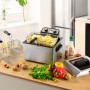 Friteuse Semi-Pro 3000w 5l Avec Fenêtre En Verre K-FRY XL INOX - Reconditionné