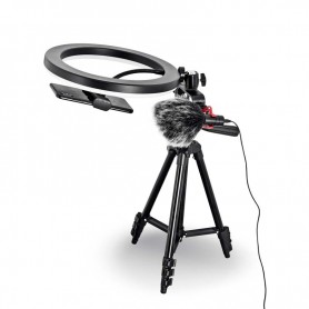 Trépied Vlogging Kit Avec Anneau Lumineux Livestreaming VLOG 550 - Reconditionné