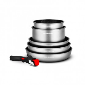 Batterie De Cuisine 6 Pcs Avec Poignée Amovible TFI FLEX GENERATION 6R - Reconditionné