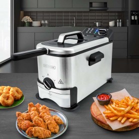 Friteuse 3.5L avec système de filtration d'huile FRY SMART de Kitchencook
