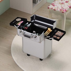 Valise trolley de maquillage MAKE ME UP GO gris Prego