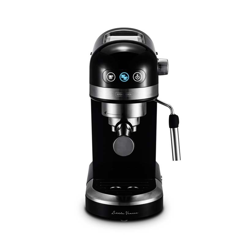 Machine à expresso 19 bars avec buse en inox LITTLE VENICE noir Kitchencook