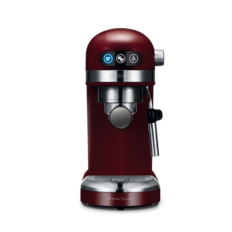 Machine à expresso 19 bars avec buse inox LITTLE VENICE bordeaux Kitchencook