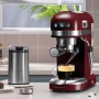 Machine à expresso 19 bars avec buse inox LITTLE VENICE bordeaux Kitchencook