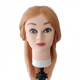 Tête à coiffer avec chevelure naturelle HAIR DESIGN Yoghi