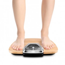 Pèse personne en bambou analogique et numérique DRSCALE ULTIMATE Yoghi