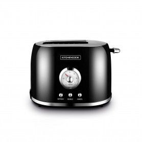 Grille pain style rétro double fentes RETRO TOAST noir de Kitchencook