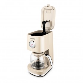 Cafetière style rétro avec filtre nylon réutilisable RETRO COFFEE crème Kitchencook
