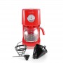 Cafetière style rétro avec filtre nylon réutilisable RETRO COFFEE rouge Kitchencook