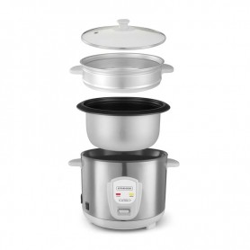 Cuiseur à riz 1.8L avec cuve métal et panier vapeur  JAPAN X Kitchencook gris