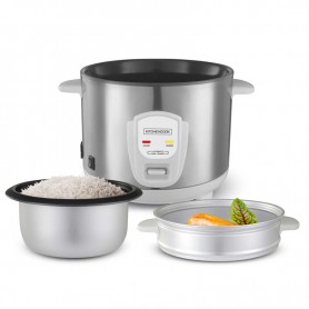 Cuiseur à riz 1.8L avec cuve métal et panier vapeur  JAPAN X Kitchencook gris