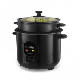 Cuiseur à riz 1.8L avec cuve métal et panier vapeur  JAPAN X Kitchencook noir