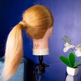 Tête à coiffer avec chevelure naturelle HAIR DESIGN Yoghi