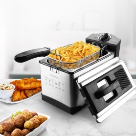 Friteuse 3L inox semi pro FRY PLUS Kitchencook