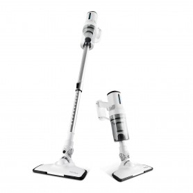 Aspirateur balai sans fil 2en1 avec filtre HEPA F11 blanc Vortex