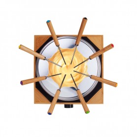 Appareil à fondue base bambou 8 personnes ECOWOOD Kitchencook