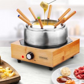 Appareil à fondue base bambou 8 personnes ECOWOOD Kitchencook