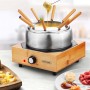 Appareil à fondue base bambou 8 personnes ECOWOOD Kitchencook
