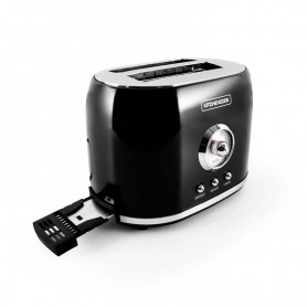 Grille pain style rétro double fentes RETRO TOAST noir de Kitchencook