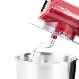 Robot pétrin avec bol inox 5L AK80V2 Kitchencook Rouge