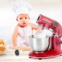 Robot pétrin avec bol inox 5L AK80V2 Kitchencook Rouge