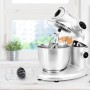 Robot pétrin avec bol inox 5 L AK80 Kitchencook Gris