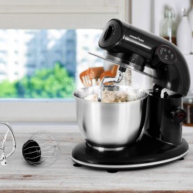 Robot pétrin avec bol inox 5 L AK80 Kitchencook Noir
