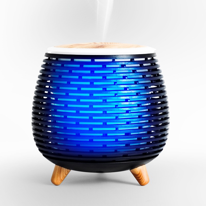 Diffuseur d'arôme, humidificateur et lampe Ultrasonique AROMI noir Yoghi