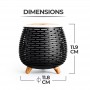 Diffuseur d'arôme, humidificateur et lampe Ultrasonique AROMI noir Yoghi