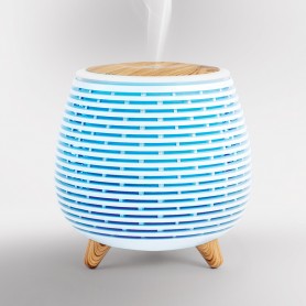 Diffuseur d'arôme, humidificateur et lampe Ultrasonique AROMI blanc Yoghi