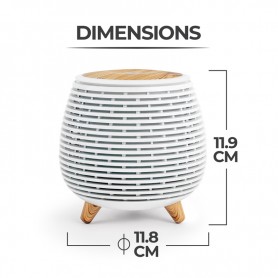 Diffuseur d'arôme, humidificateur et lampe Ultrasonique AROMI blanc Yoghi